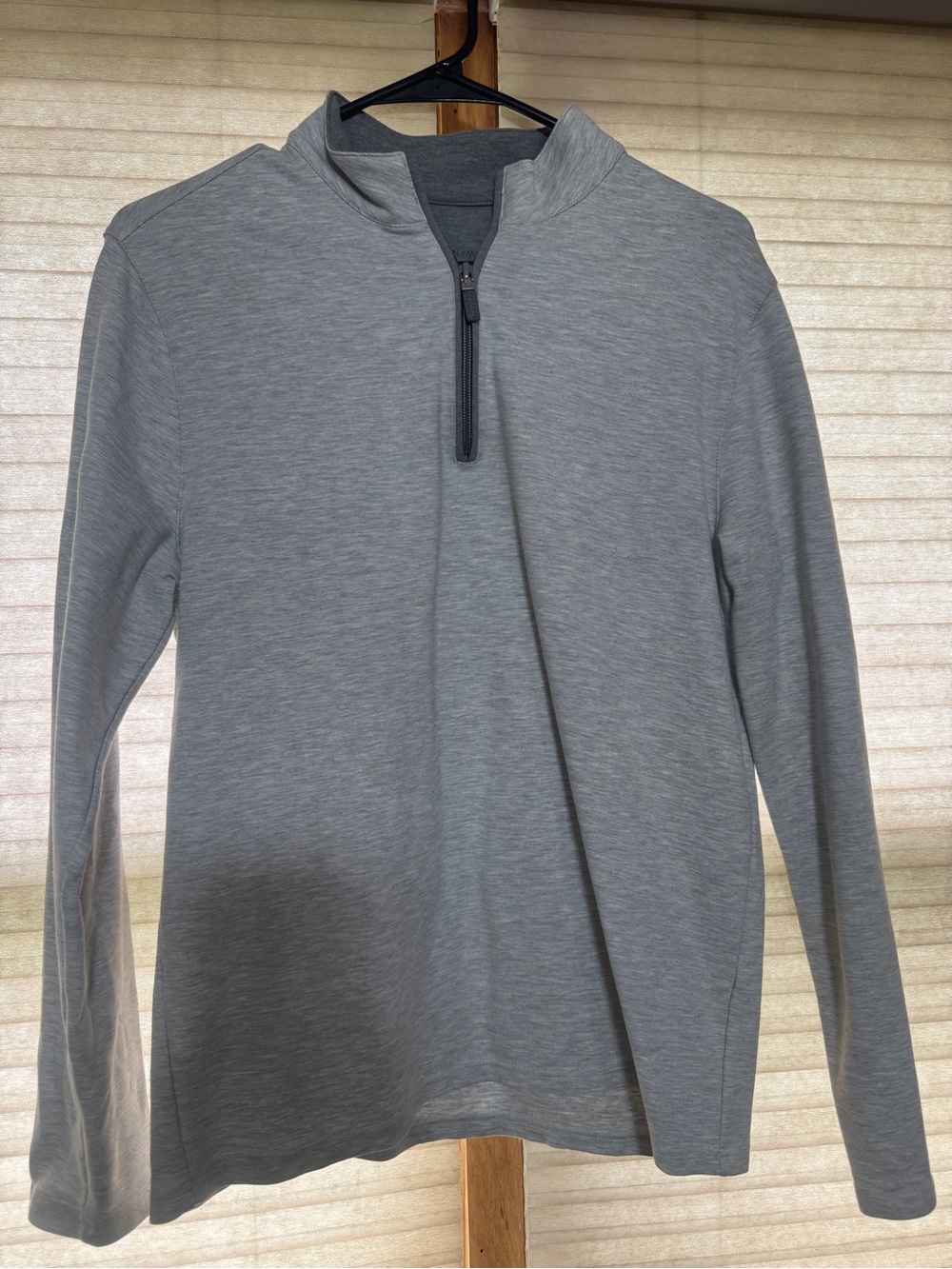 Mizzen+Main Light Gray ProFlex Quarter Zip